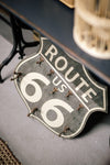 Route 66 Sign with Hangers