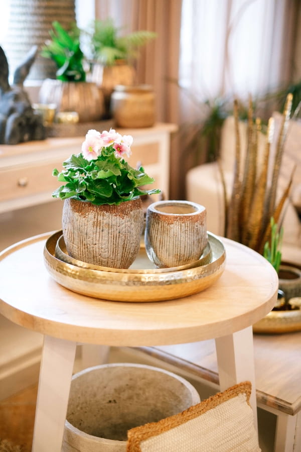 Arany Dekoratív Fém Tálca - 51 cm | Belldeco