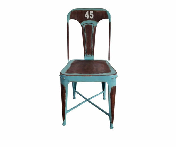 Galériaszék 45, antikolt fém