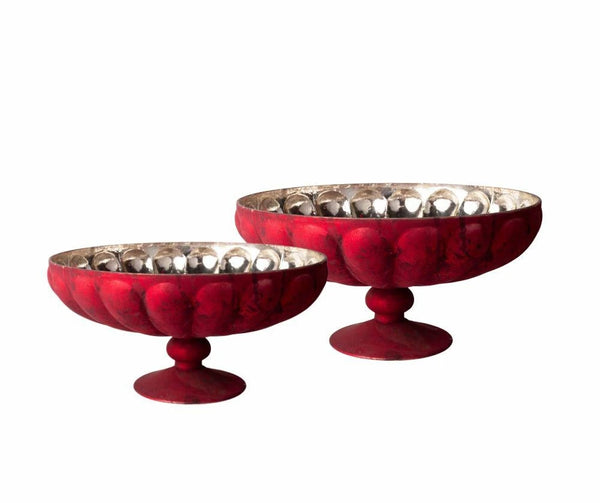 Bosco Patera vörös bársony - nagy tál