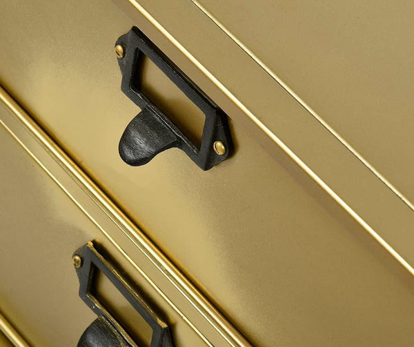 Belldeco Gold Line Metal Cabinet on Wheels