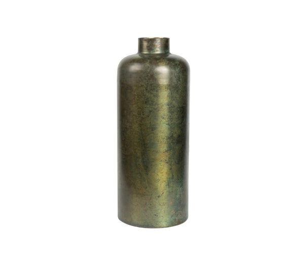 Rustic Green Vintage Style Bottle Vase