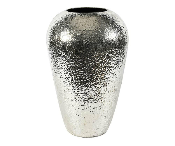 Deluxe Dekoratív Fém Váza Ezüstszínű 68 cm