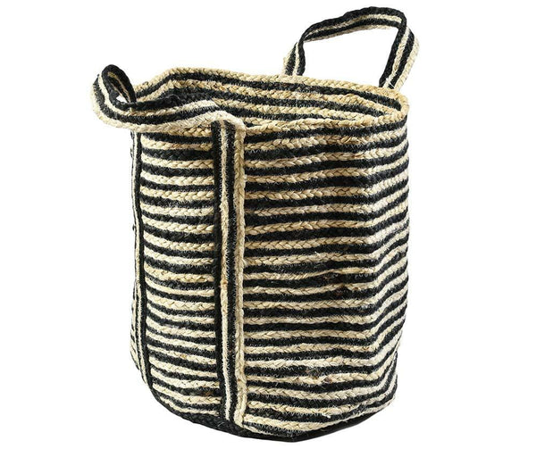 EcoEtno Dekoratív Jutazsák Csíkosokkal