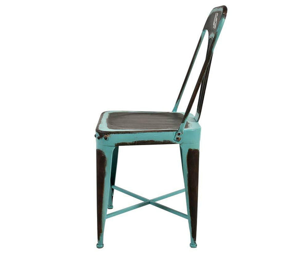 Galériaszék 45, antikolt fém