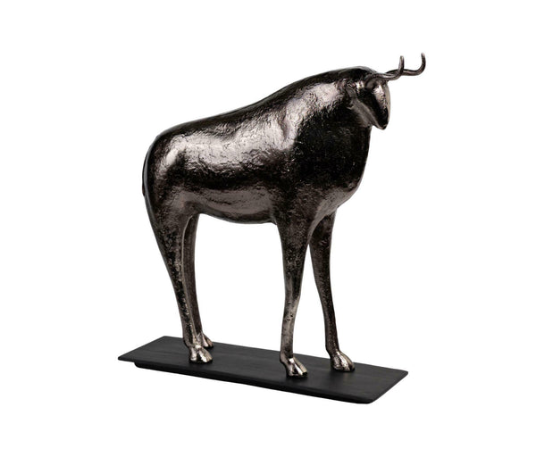 Modern bölény fémszobor