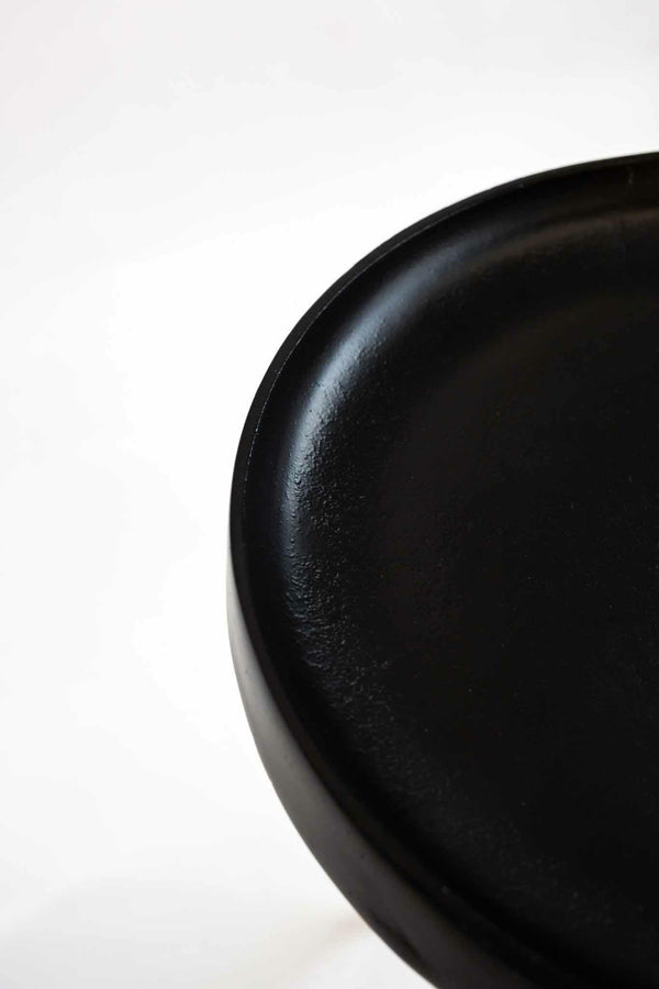 Black Aluminum Table 40×40×50 cm Nero