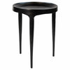 Black Aluminum Table 40×40×50 cm Nero