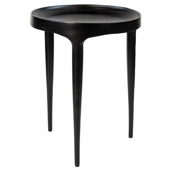 Black Aluminum Table 40×40×50 cm Nero