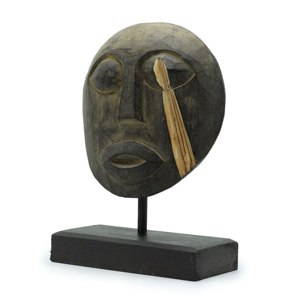 Timori törzsi díszmaszk - antik 27x20cm