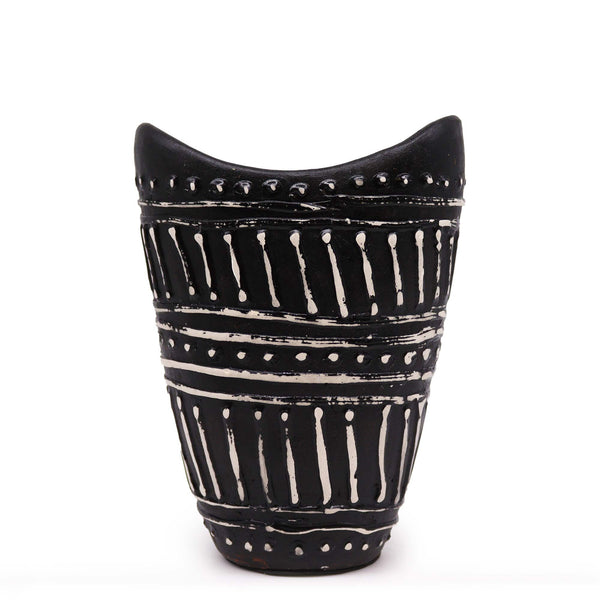 Örvény alakú váza - Csokoládé