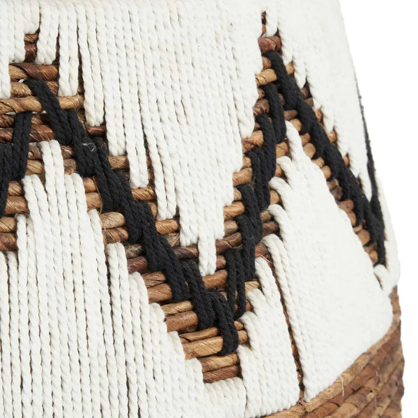 Bazar Bizar A Little Bay strandkosár - Természetes fehér - L