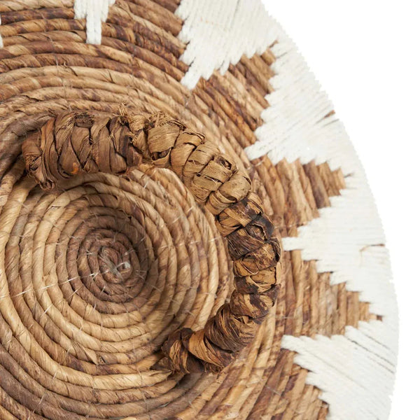 Bazar Bizar A Little Bay strandkosár - Természetes fehér - L