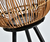 Modern rattan lámpa fém lábakon
