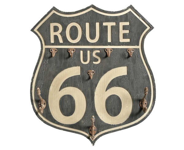Route 66 Sign with Hangers