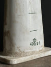 Vintage Ipari Porcelán Kéz Szobor – Jelzett, 55 cm