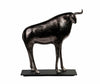 Modern bölény fémszobor