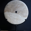 Marble sink with a dark background