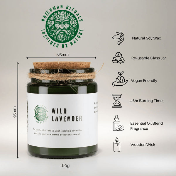 Wild Lavender – Ropogó fakanócos szójaviasz gyertya