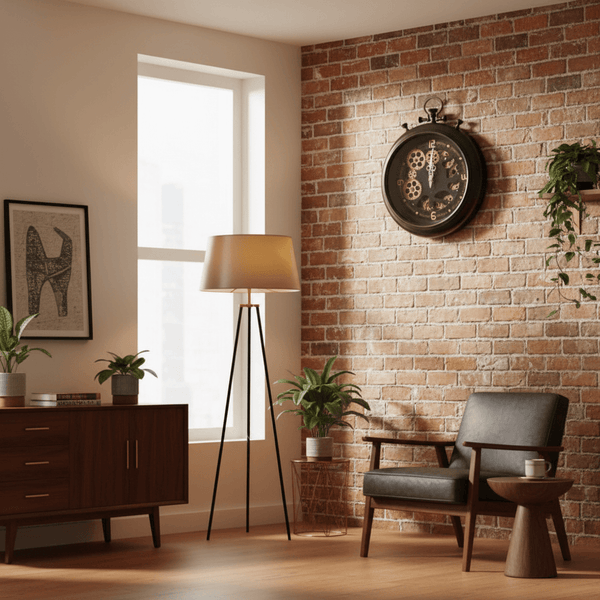 industrial wall clock from BohoPop